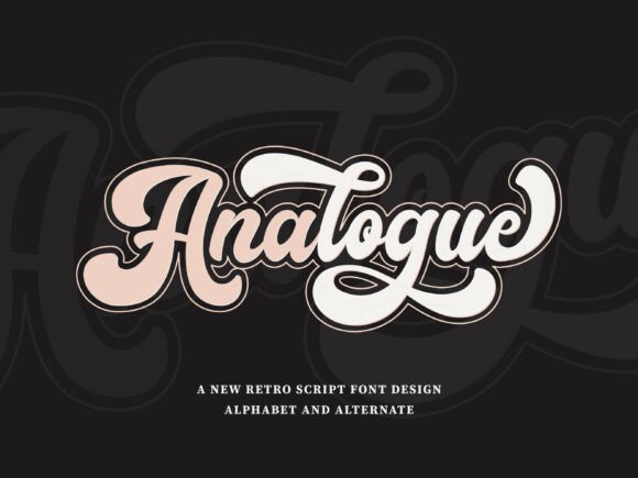 Analogue: A Bold Retro Script Font for Creative Branding