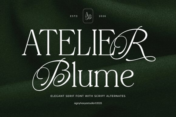 Atelier Blume: A Serif Font for Timeless Editorial Design