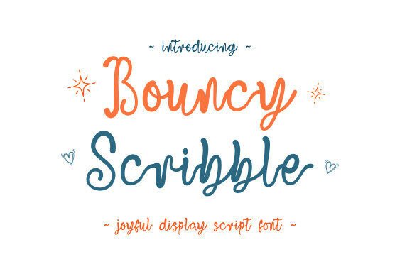 Bouncy Scribble: A Font That Brings Energy to Your Digital Brand