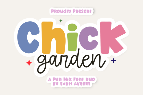 Chick Garden Duo: A Font That Brings Playfulness to Every Project