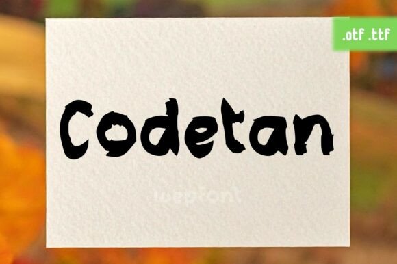 Codetan: A Timeless Display Font for Digital Design