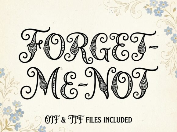 Forget-Me-Not: A Timeless Script Font for Branding