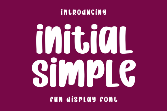Initial Simple: A Modern Script Font for Editorial Design