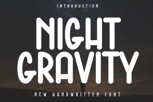Night Gravity Font for Handmade Creators