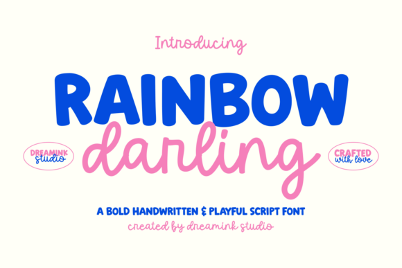 Rainbow Darling Duo: A Font for Campaign Creativity