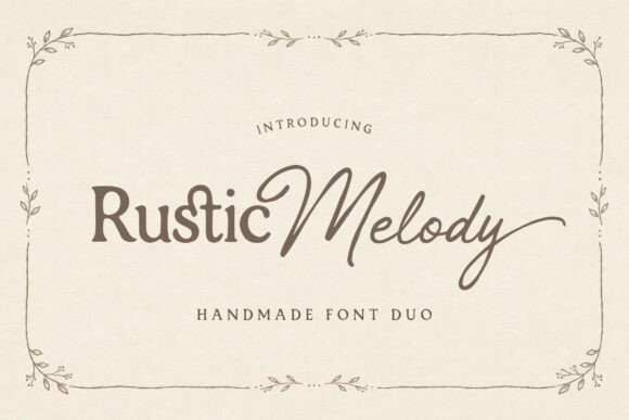 Rustic Melody: A Serif Font for Digital Branding