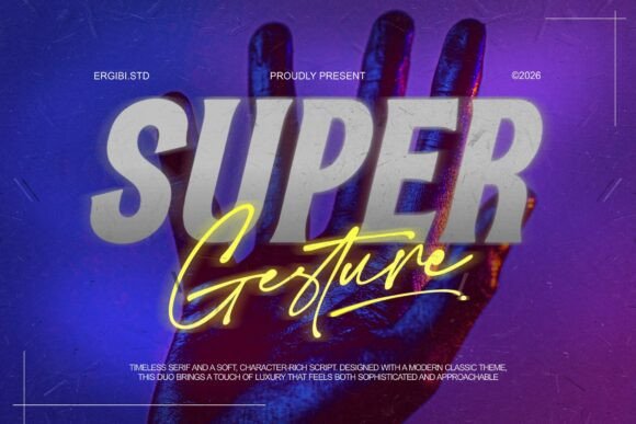 Super Gesture: The Font That Elevates Your Digital Brand