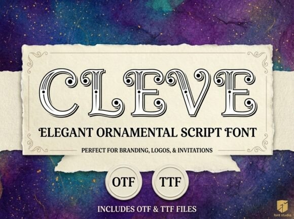 Transform Your Brand with Cleve, the Elegant Display Font