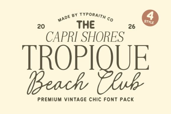 Tropique: The Font That Elevates Your Craft