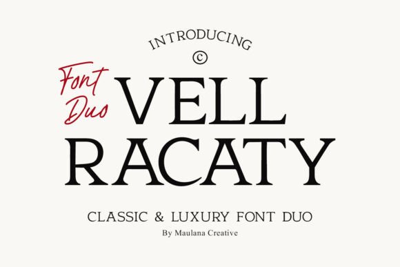 Vell Racaty: A Serif Font for Digital Design